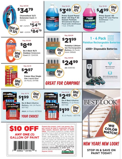 Johnsons Happy New Year Sale flyer page 3 - Ends January 31st, 2025